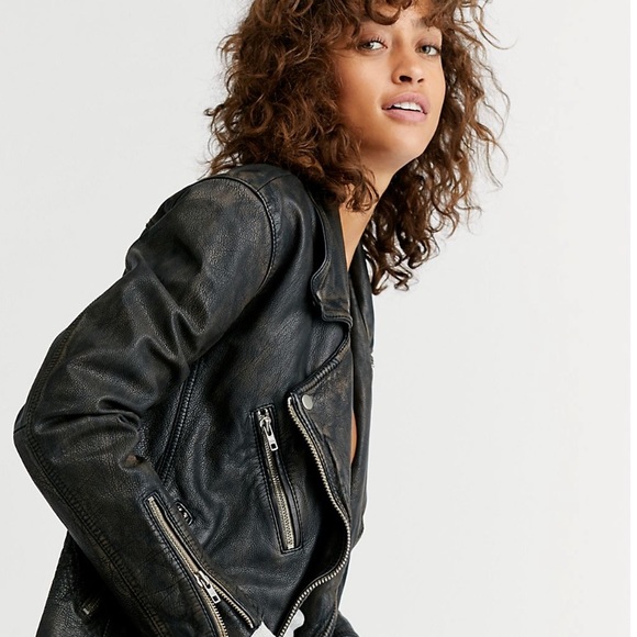 FreePeople leather jacket - Picture 1 of 7